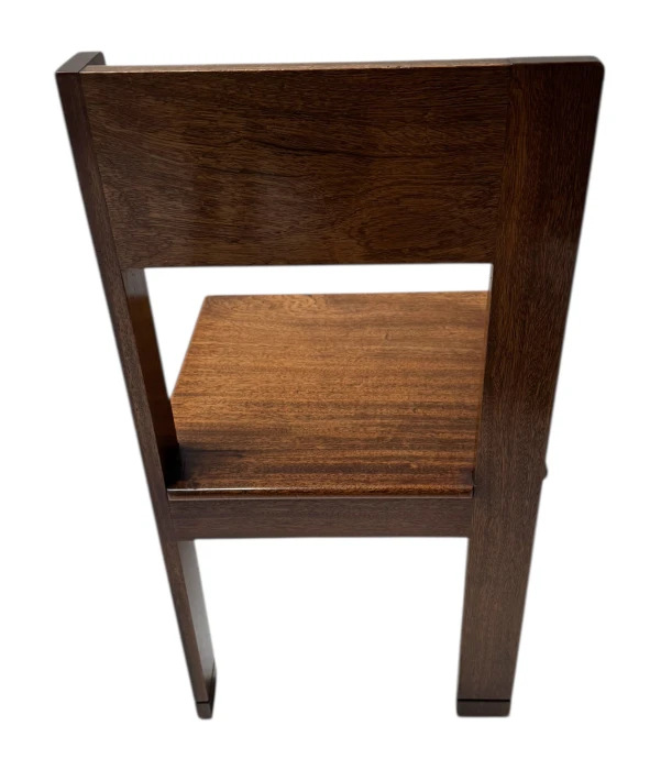 Art Deco Side Chair by J.A. Muntendam, Walnut, Dutch Design, 1920s 2